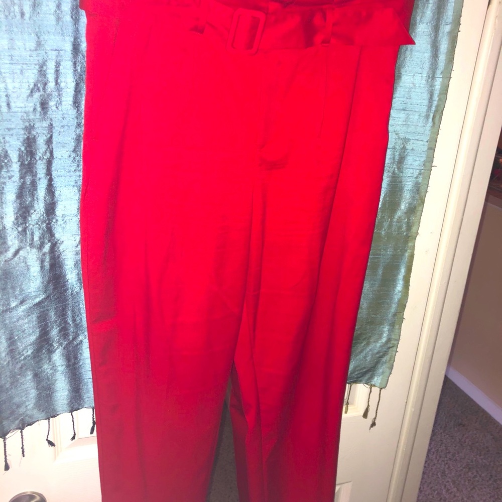 Beautiful red cotton pants